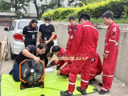 ผลงานการส่งมอบ พัดลมระบายควัน (PPV) นวัตกรรมใหม่ ยี่ห้อ BIG รุ่น HP18 iB+ ชนิดแบตเตอรี่