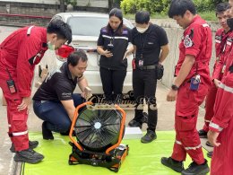 ผลงานการส่งมอบ พัดลมระบายควัน (PPV) นวัตกรรมใหม่ ยี่ห้อ BIG รุ่น HP18 iB+ ชนิดแบตเตอรี่