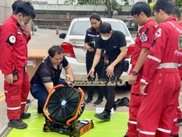 ผลงานการส่งมอบ พัดลมระบายควัน (PPV) นวัตกรรมใหม่ ยี่ห้อ BIG รุ่น HP18 iB+ ชนิดแบตเตอรี่