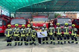 ผลงานการส่งมอบแห่งความภาคภูมิใจ "ชุดดับเพลิงภายในอาคาร" 