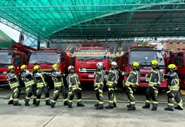 ผลงานการส่งมอบแห่งความภาคภูมิใจ "ชุดดับเพลิงภายในอาคาร" 