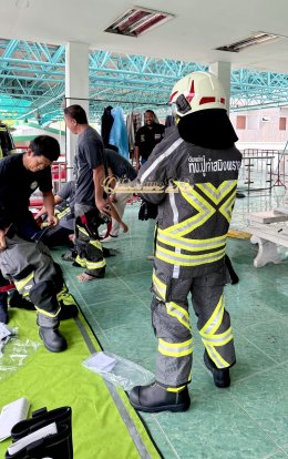 ผลงานการส่งมอบแห่งความภาคภูมิใจ "ชุดดับเพลิงภายในอาคาร" 