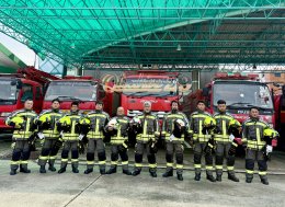 ผลงานการส่งมอบแห่งความภาคภูมิใจ "ชุดดับเพลิงภายในอาคาร" 