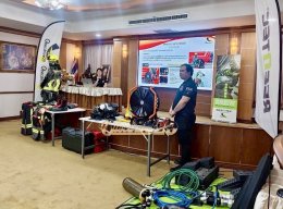 "Fire Rescue equipment & technique Work shop" โครงการพัฒนาศักยภาพบุคลากร ด้านการป้องกันและระงับอัคคีภัย 