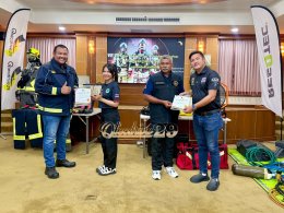 "Fire Rescue equipment & technique Work shop" โครงการพัฒนาศักยภาพบุคลากร ด้านการป้องกันและระงับอัคคีภัย 
