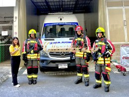 ผลงานการส่งมอบวันนี้ ชุดดับเพลิงครบชุดพร้อมอุปกรณ์ดับเพลิงอื่นๆ