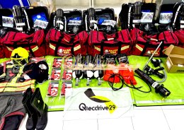 ผลงานการส่งมอบวันนี้ ชุดดับเพลิงครบชุดพร้อมอุปกรณ์ดับเพลิงอื่นๆ