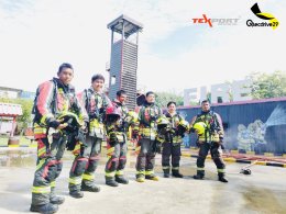 ‍บรรยากาศฝึกซ้อมดับเพลิง  Texport Action Day Thailand 