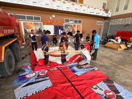 ผลงานการส่งมอบ QTECDRIVE29 เบาะลมนิรภัย รองรับการโดดจากที่สูงพร้อมอุปกรณ์️