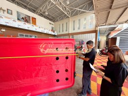 ผลงานการส่งมอบ QTECDRIVE29 เบาะลมนิรภัย รองรับการโดดจากที่สูงพร้อมอุปกรณ์️