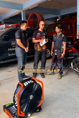 ผลงานการส่งมอบ Qtecdrive29 "พัดลมระบายควัน (PPV)"