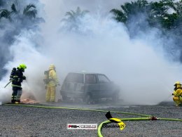 ประมวลภาพงานฝึกอบรม Electric Vehicle Fire EV ณ องค์การบริหารส่วนตำบลเชิงทะเล จ.ภูเก็ต
