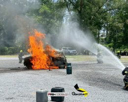 ประมวลภาพงานฝึกอบรม Electric Vehicle Fire EV ณ องค์การบริหารส่วนตำบลเชิงทะเล จ.ภูเก็ต