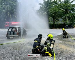 ประมวลภาพงานฝึกอบรม Electric Vehicle Fire EV ณ องค์การบริหารส่วนตำบลเชิงทะเล จ.ภูเก็ต