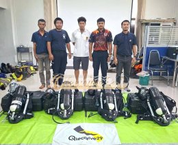 ผลงานการส่งมอบครั้งนี้ ชุดเครื่องช่วยหายใจแบบสะพายหลัง (SCBA)