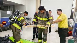 ผลงานการส่งมอบครั้งนี้ ชุดเครื่องช่วยหายใจแบบสะพายหลัง (SCBA)