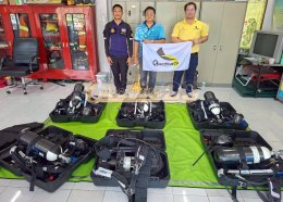 ผลงานการส่งมอบ ชุดเครื่องช่วยหายใจแบบสะพายหลัง (SCBA)