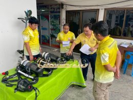 ผลงานการส่งมอบ ชุดเครื่องช่วยหายใจแบบสะพายหลัง (SCBA)