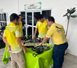 ผลงานการส่งมอบ ชุดเครื่องช่วยหายใจแบบสะพายหลัง (SCBA)
