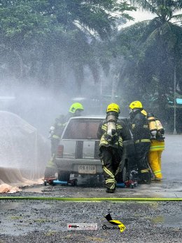 ประมวลภาพงานฝึกอบรม Electric Vehicle Fire EV ณ องค์การบริหารส่วนตำบลเชิงทะเล จ.ภูเก็ต