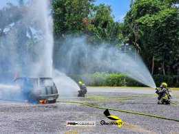 ประมวลภาพงานฝึกอบรม Electric Vehicle Fire EV ณ องค์การบริหารส่วนตำบลเชิงทะเล จ.ภูเก็ต