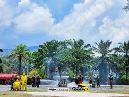 ประมวลภาพงานฝึกอบรม Electric Vehicle Fire EV ณ องค์การบริหารส่วนตำบลเชิงทะเล จ.ภูเก็ต