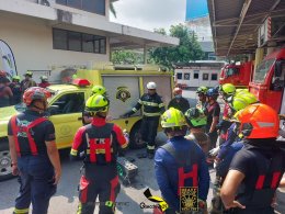 ภาพบรรยากาศงานภาคสนาม Heavy Rescue Training ณ สถานีดับเพลิงและกู้ภัยลาดยาว