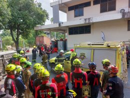 ภาพบรรยากาศงานภาคสนาม Heavy Rescue Training ณ สถานีดับเพลิงและกู้ภัยลาดยาว