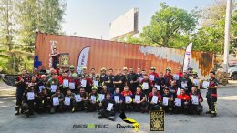 ภาพบรรยากาศงานภาคสนาม Heavy Rescue Training ณ สถานีดับเพลิงและกู้ภัยลาดยาว