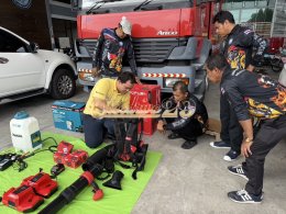 ผลงานการส่งมอบ อุปกรณ์ดับไฟป่าชนิดสะพายหลัง ระบบแบตเตอรี่