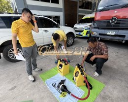 ผลงานการส่งมอบ ชุดผสมโฟมแบบถังเก็บในตัวชนิดเคลื่อนที่พร้อมหัวฉีด
