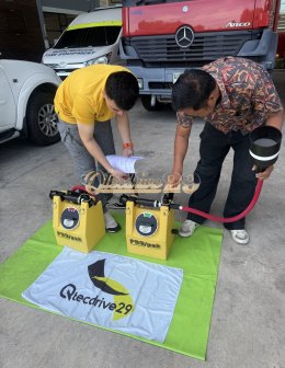 ผลงานการส่งมอบ ชุดผสมโฟมแบบถังเก็บในตัวชนิดเคลื่อนที่พร้อมหัวฉีด