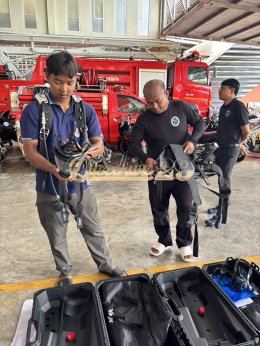 ผลงานการส่งมอบ QTECDRIVE29 ชุดเครื่องช่วยหายใจแบบสะพายหลัง (SCBA)