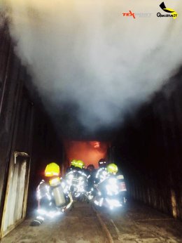 ‍บรรยากาศฝึกซ้อมดับเพลิง Texport Action Day Thailand 