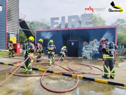 ‍บรรยากาศฝึกซ้อมดับเพลิง Texport Action Day Thailand 