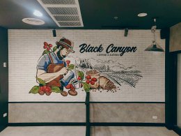 "Black Canyon" Wall Painting