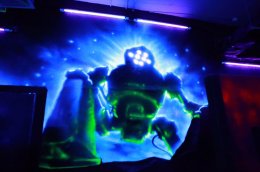 "Lazer Strike" Glow in the dark graffiti project
