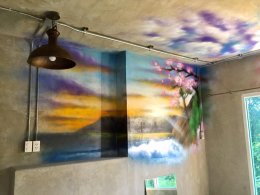 "Natural Landscape Graffiti" 3D Wall Painting