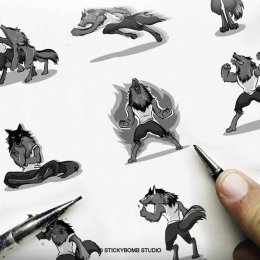 "Fullmoon" Mascot Design