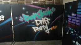 "Bangkok Drift Party" Graffiti