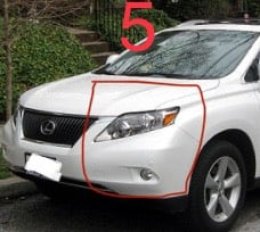จุดสังเกตุ Lexus RX 2008-2011 และ 2012-2015