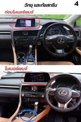 จุดสังเกตุ รุ่นย่อย Lexus rx200t หรือ rx300 ปี 2016-2021