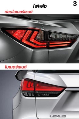 จุดสังเกตุ รุ่นย่อย Lexus rx200t หรือ rx300 ปี 2016-2021