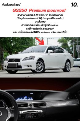 รุ่นย่อย GS ปี 2012-ปัจจุบัน มีกี่รุ่นย่อย
