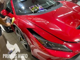 ขัดฟื้นฟูสภาพสีรถ Ferrari F8 Tributo ด้วยผลิตภัณฑ์ 3D Car Care และเครื่องขัดสีรถ Shine Mate รุ่น EX620