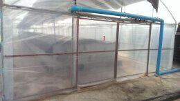 โรงเรือนสำหรับการเพาะสัตว์น้ำ โดยใช้ผืนพลาสติก LLDPE 