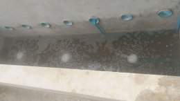 บ่อบำบัดน้ำเสีย ใช้งาน Root Blower พร้อมหัวจานจ่ายอากาศ EPDM