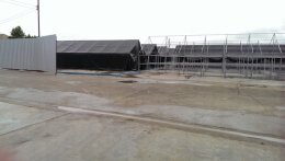 พลาสติก LDPE สีดำ คลุมโรงเรือนปลูกเห็ดขนาดใหญ่