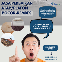 Jasa Perbaikan Atap/Plafon Bocor 