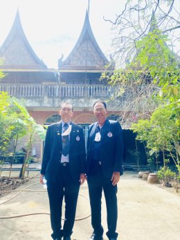 ร่วมตรวจสอบระบบไฟฟ้าตามโครงการ "สภาอุตสาหกรรมจังหวัดฉะเชิงเทรา ร่วมใจ พิทักษ์ความปลอดภัยในศาสนสถาน" (วัดส่วนกลาง)